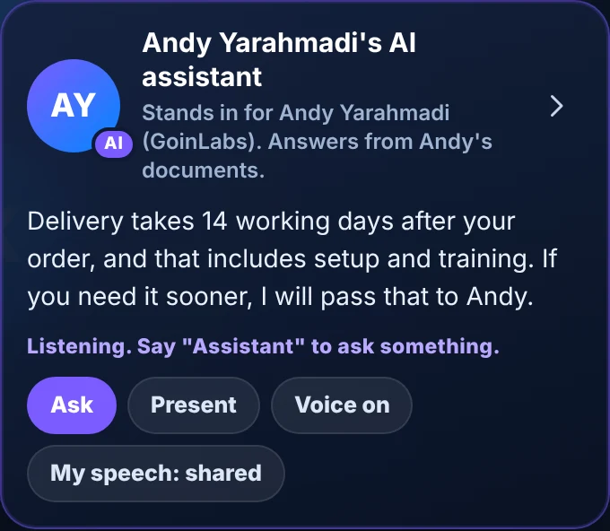 AI assistant